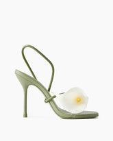 Women's Calla Bloom Sculptural Floral Stiletto Sandals