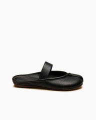 Women's Minimalist Leather Split-Toe Flat Mules