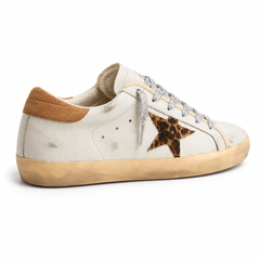 (Clean Up - US 6) Women's Ivory Star Sneakers