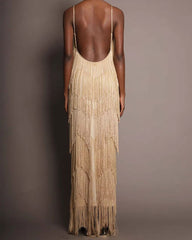 Ballroom-V-Neck-Sleeveless-Tiered-Fringe-Maxi-Dress-8