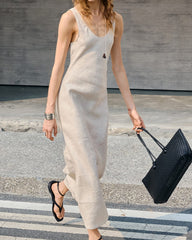 Summer-Citywalk-Minimalist-Linen-Midi-Dress-3