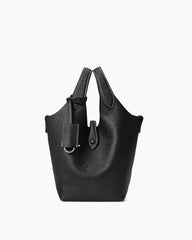 Everyday-City-Chic-Pebbled-Leather-Bucket-Handbag-3
