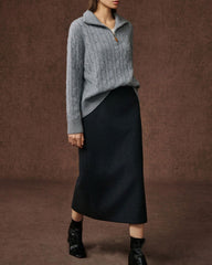 Chalet-Cashmere-Cable-Knit-Quarter-Zip-Pullover-Sweater-5