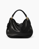 Black-Faux-Leather-Everyday-Slouchy-Hobo-Shoulder-Bag-6