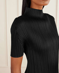 Gallery-Pleated-Mock-Neck-Short-Sleeve-Top-1