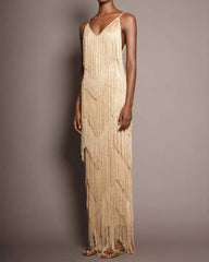 Ballroom-V-Neck-Sleeveless-Tiered-Fringe-Maxi-Dress-9