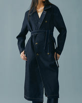 Office-Belted-Denim-Trench-Coat-With-Contrast-Stitching-9