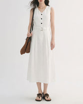 Summer-Beach-Linen-Belted-Midi-Dress-3