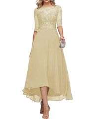 Wedding Guest Lace Appliqu¨¦ Mesh Midi Dress