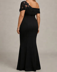 Elegant-Evening-Garden-One-Shoulder-Embellished-Gown-2