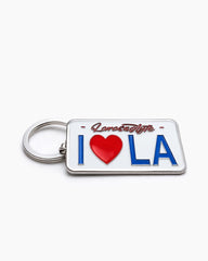 "I Love LA" Larosastyle Metal Heart Keychain