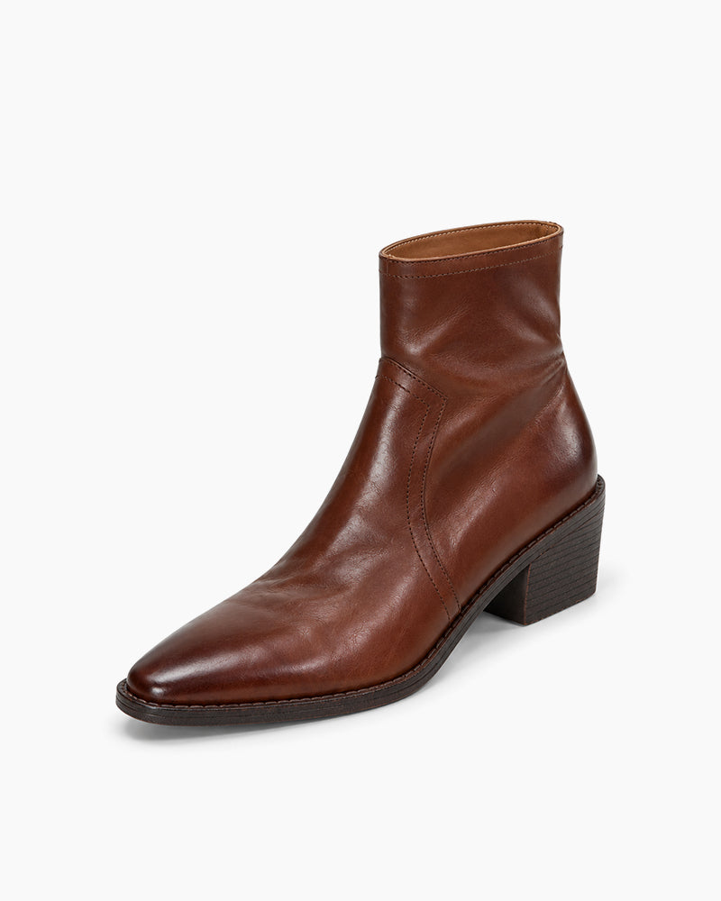 vintage-smooth-geniue-leather-ankle-boots