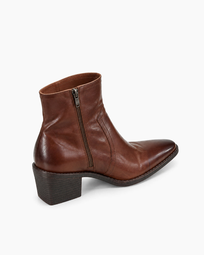 vintage-smooth-geniue-leather-ankle-boots