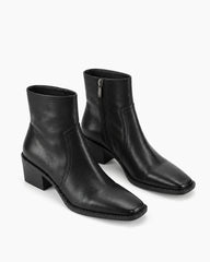 vintage-smooth-geniue-leather-ankle-boots