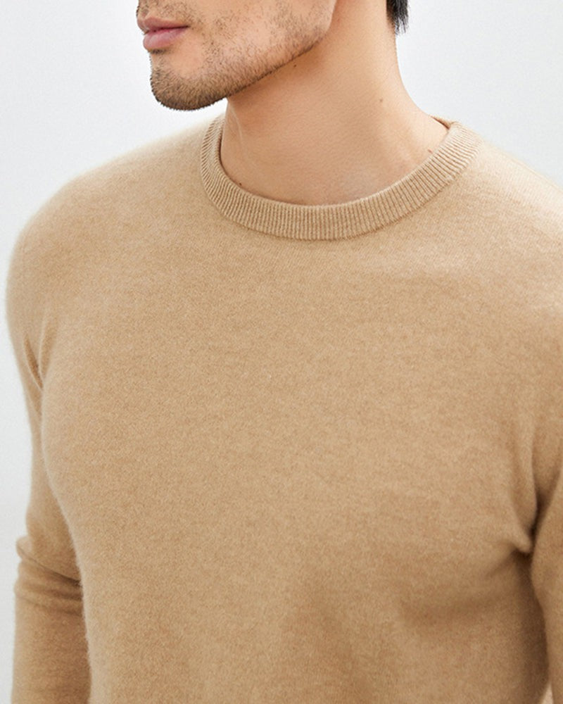 Men's Mongolian Cashmere Crewneck Sweater