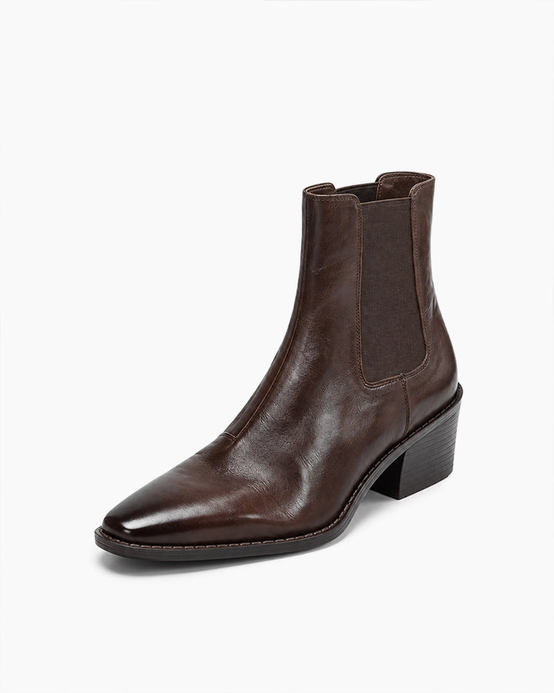 elegant-geniue-leather-chelsea-block-heel-boots