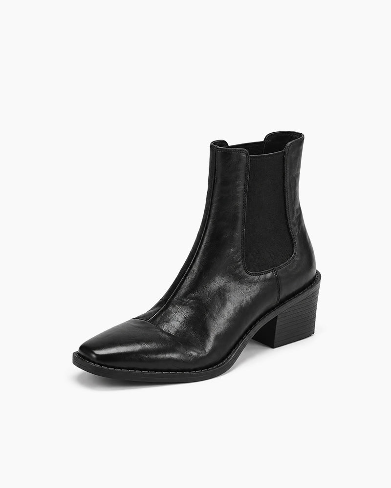 elegant-geniue-leather-chelsea-block-heel-boots