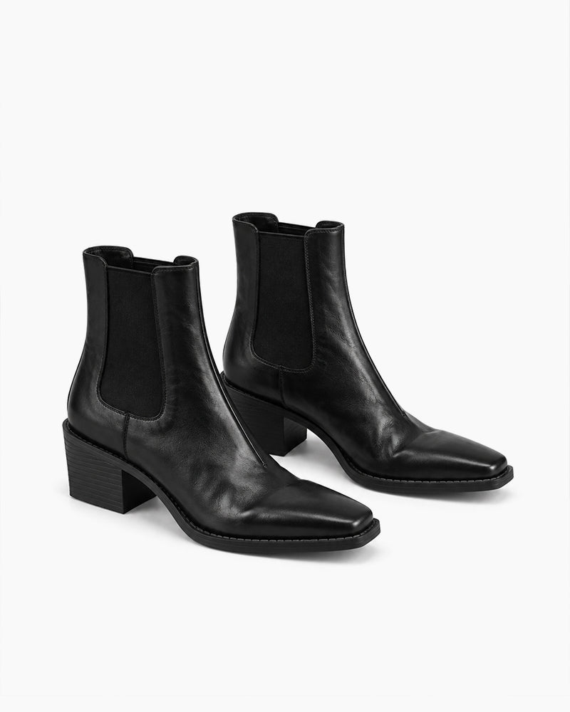 elegant-geniue-leather-chelsea-block-heel-boots