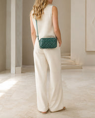Women's Office Chic Structured Patterned Tote