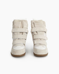 (Clean Up) Bekett Suede and Leather High-Top Trainers