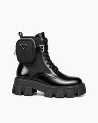 Women's Edgy Combat Boots with Utility Pocket
