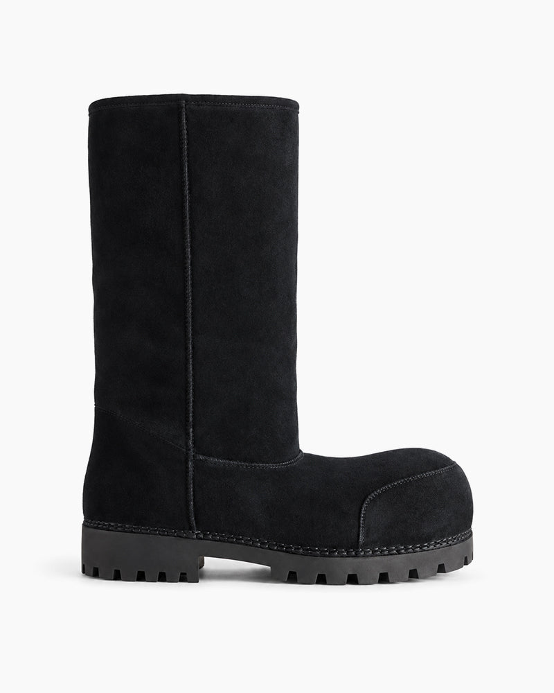 Women's Suede Leather Mid-Calf Winter Boots