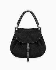 Classic Suede Flap Shoulder Bag
