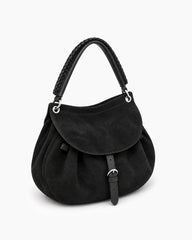 Classic Suede Flap Shoulder Bag
