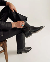 Men's Everyday Sleek Leather Zip Boot