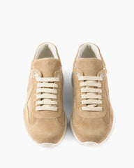 Men's Modern Suede Lace-Up Sneaker With Rubber Sole