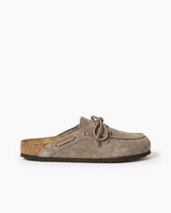 Men's Boat-Style Suede Mule Shoes