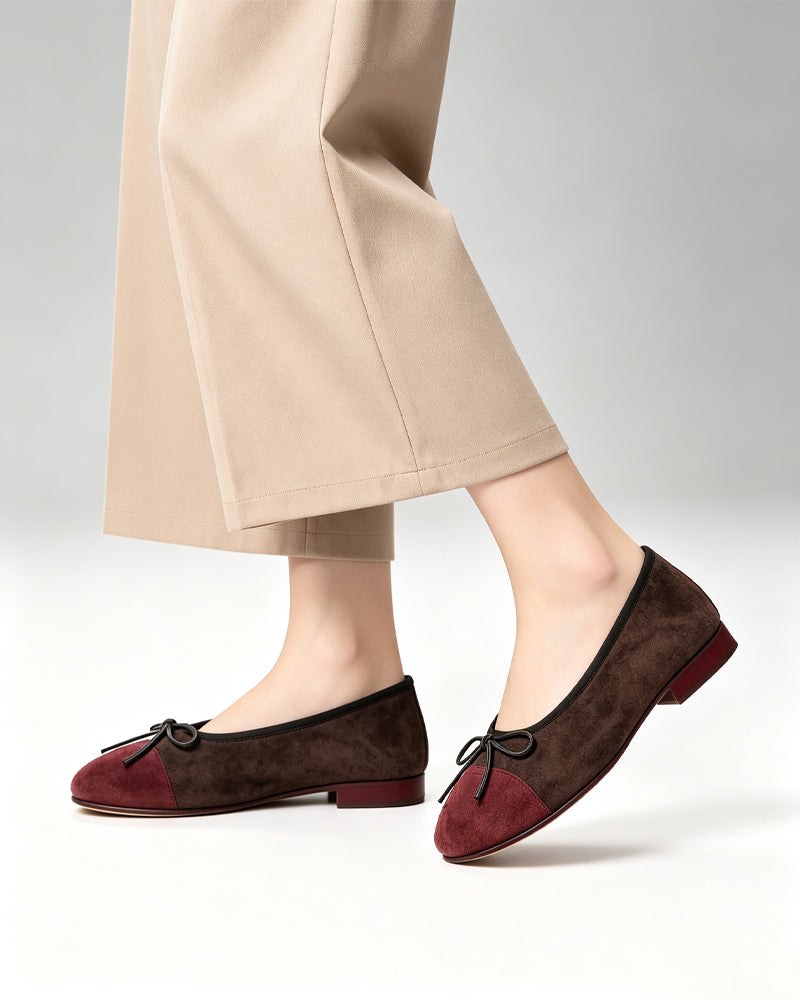 Chic-Daily-Suede-Colorblock-Ballet-Flats-4
