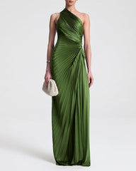womens-private-party-elegant-one-shoulder-green-gown
