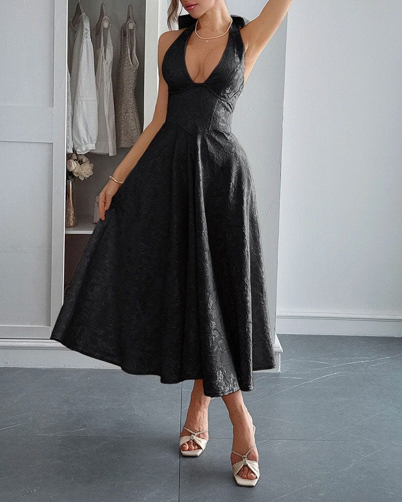 womens-afternoon-tea-elegant-halter-neck-dress