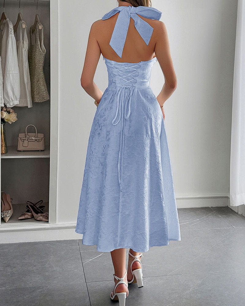 womens-afternoon-tea-elegant-halter-neck-dress