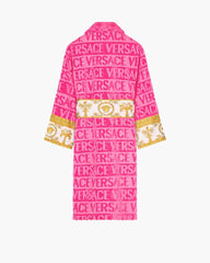 Women's Baroque Pattern Cotton Terry Bathrobe