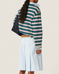 Striped Cotton Jersey Long Sleeve Tee