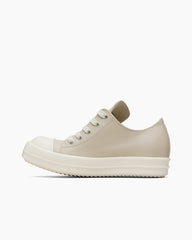 Women's Leather Cap Toe Platform Lace-Up Sneakers