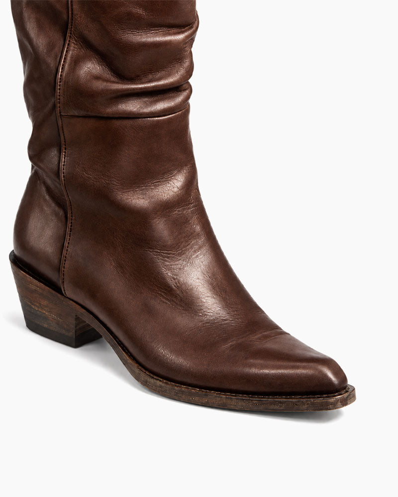 City-Stroll-Black-Square-Toe-Block-Heel-Boots-6