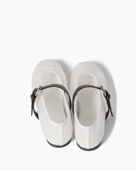 Women's Mesh Mary Jane Flats With Leather Buckle
