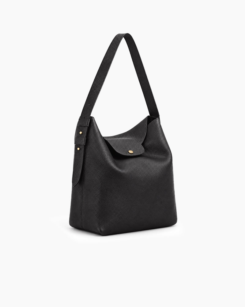 Gallery-Stroll-Textured-Leather-Shoulder-Hobo-Bag-4