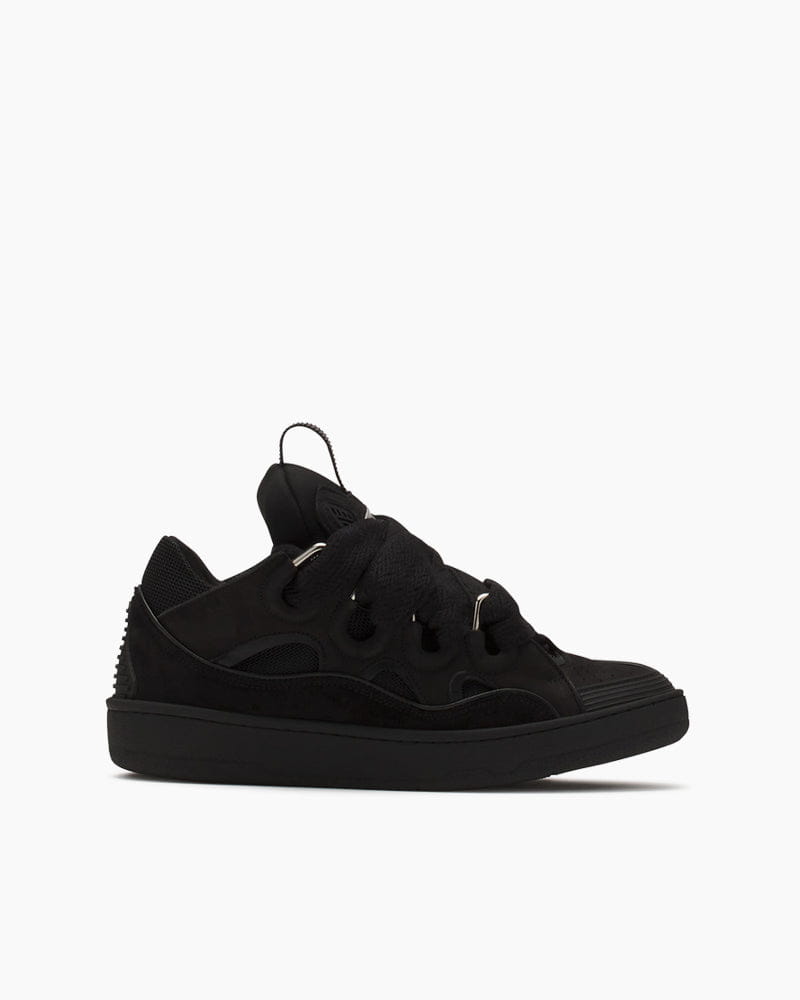 Black Leather Sneakers for Luxury 90s Skate Style