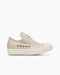 Women's Leather Cap Toe Platform Lace-Up Sneakers