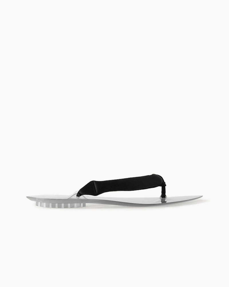 Knotted Strap Jelly Flip-Flop Sandals
