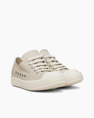 Men's Leather Cap Toe Platform Lace-Up Sneakers