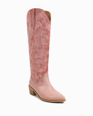 Women's Fashion Week Street Style Leather Western Boots