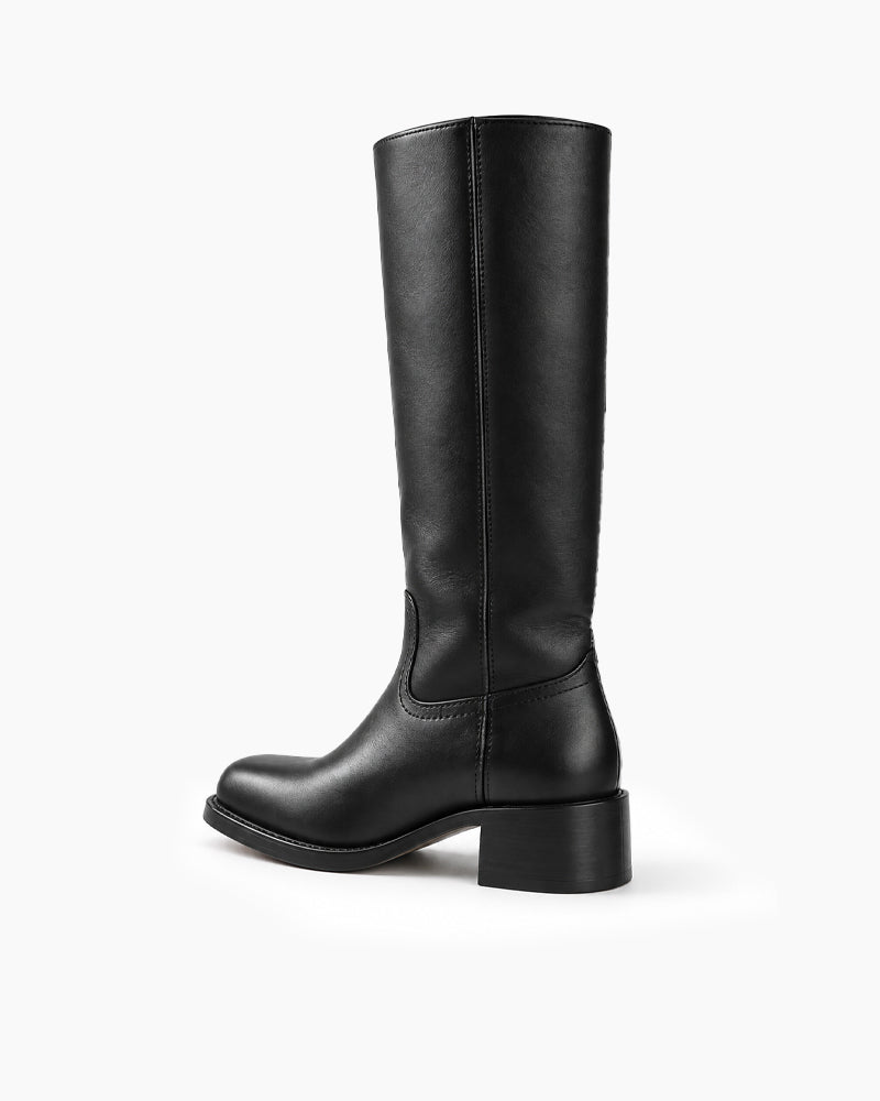 City-Square-Toe-Knee-High-Pull-On-Western-Boots-3