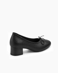City-Stroll-Leather-Bow-Pumps-With-Block-Heels-4
