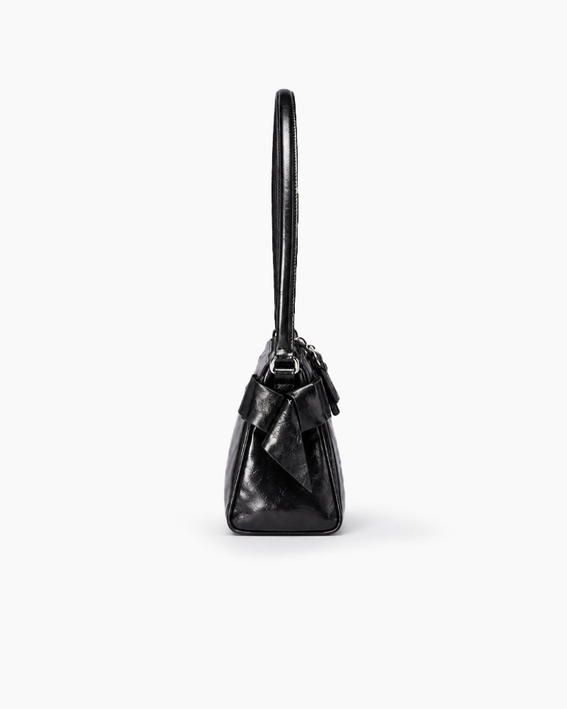 Cafe-Stroll-Shiny-Leather-Bow-Shoulder-Bag-7