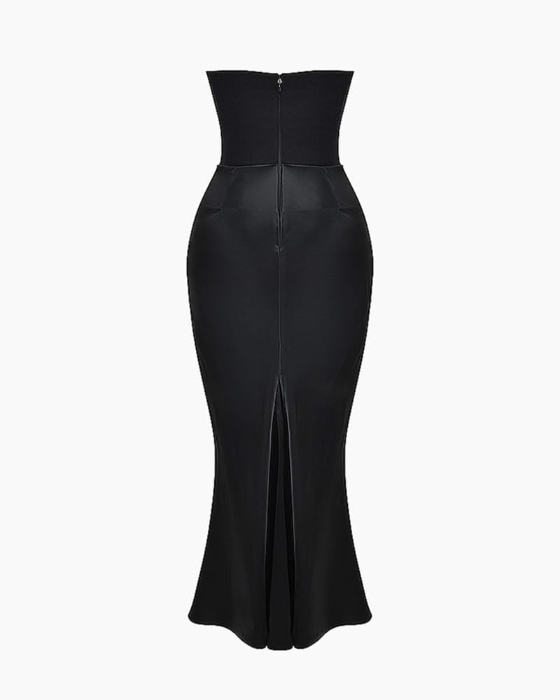 Garden-Soir¨¦e-Ivory-Strapless-Corset-Midi-Dress-5